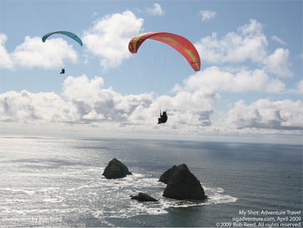 Parapente en Oceanside, Oregon