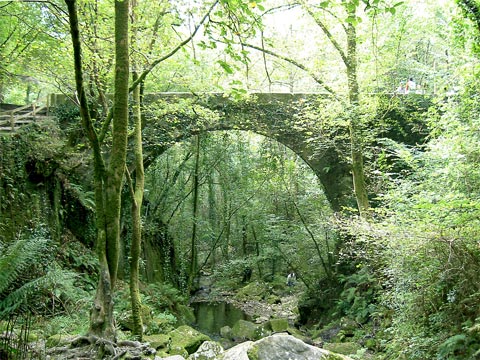 Puente cercano al Monasterio de Caaveiro