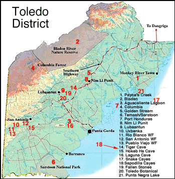 Mapa del distrito Toled