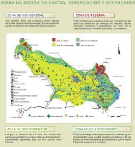 Mapa de la Serra da Enciña da Lastra