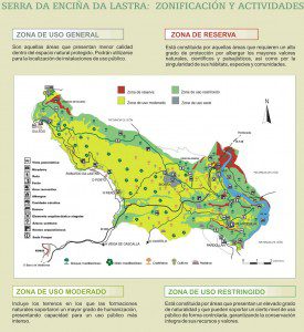 Mapa de la Serra da Enciña da Lastra