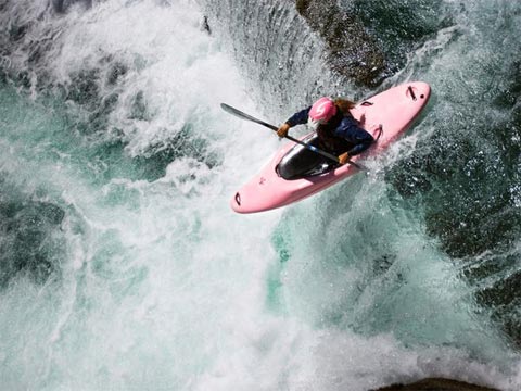 Kayak en Pastores Falls