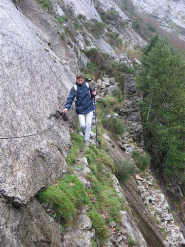 Cuerda tipo via ferrata