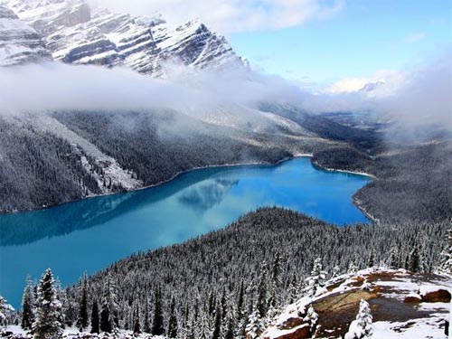 Fondo de pantalla del Lago Peyto