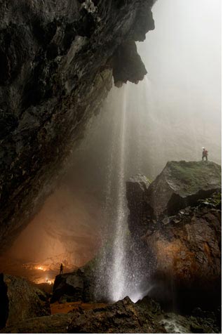 Según los exploradores, la cascada hacía un estruendo ruido