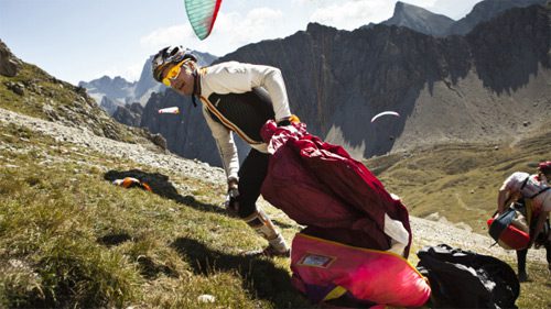 Prueba del parapente