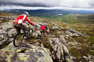 Fondo de pantalla extremo mountain bike en Suecia