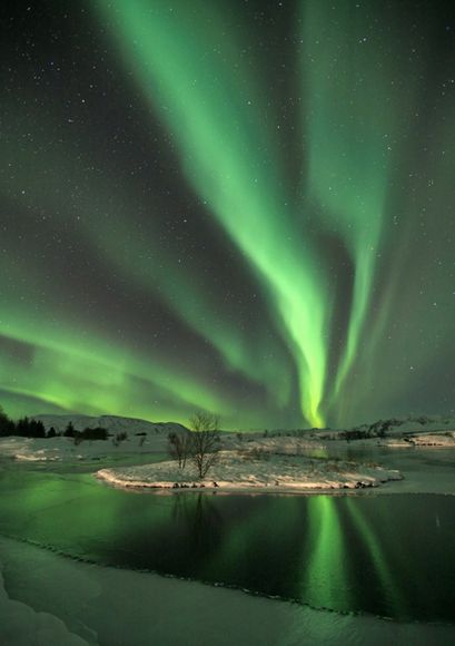 Aurora boreal en Islandia