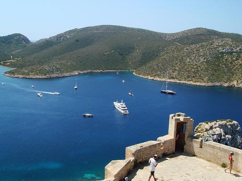 Bahía de Cabrera desde el castillo