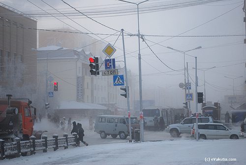Invierno en Yakutsk. A -41º grados