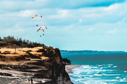 Parapente en la playa