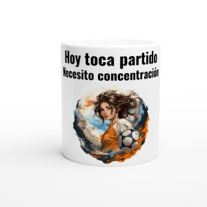 Taza cerámica fútbol femenino