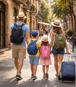 Viajar en familiar por Barcelona